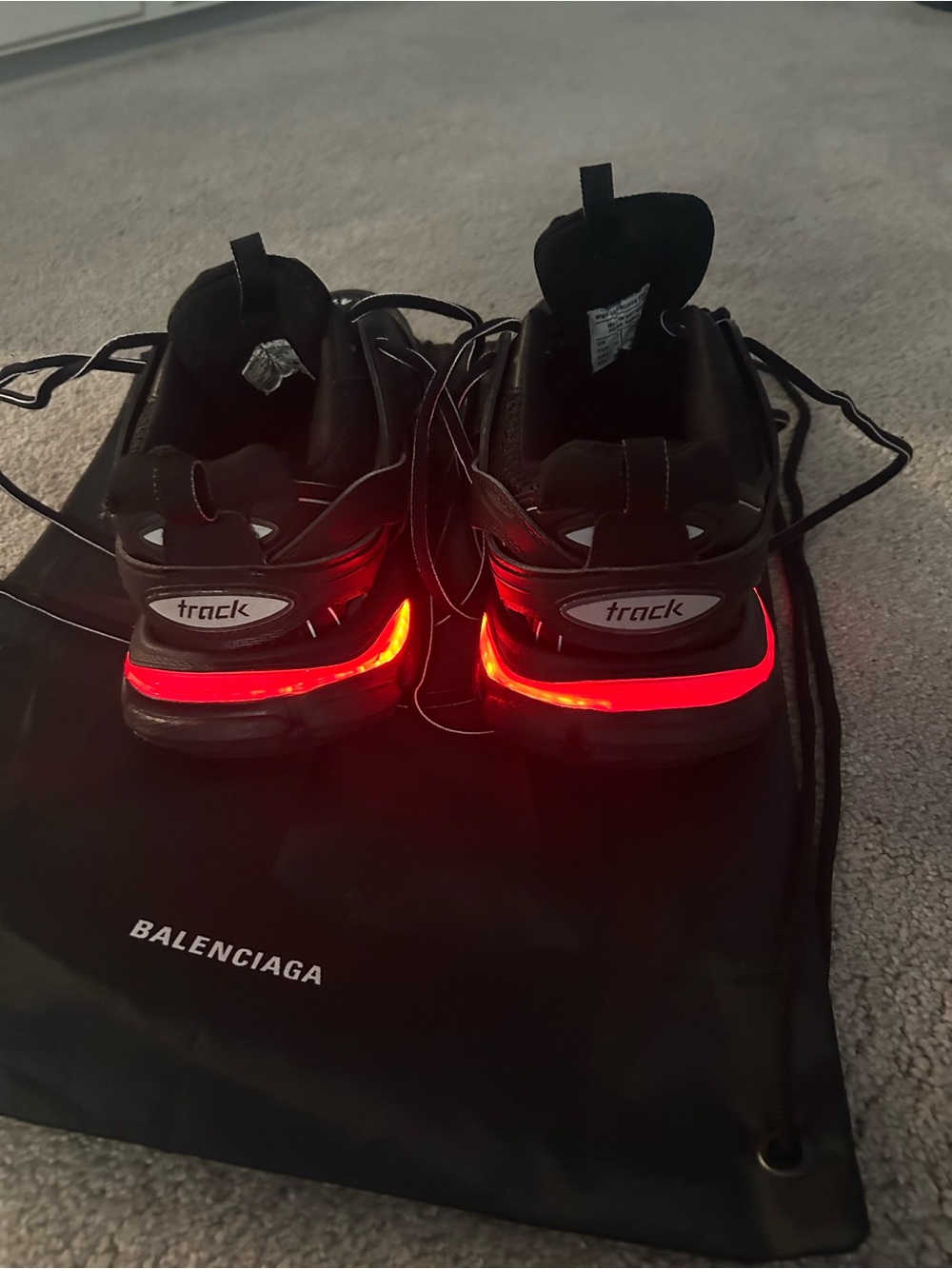 Balenciaga Men's Black and Gray Runner Sneakers - Picture 7 of 7